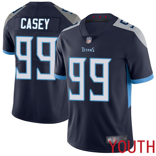 Tennessee Titans Limited Navy Blue Youth Jurrell Casey Home Jersey NFL Football 99 Vapor Untouchable